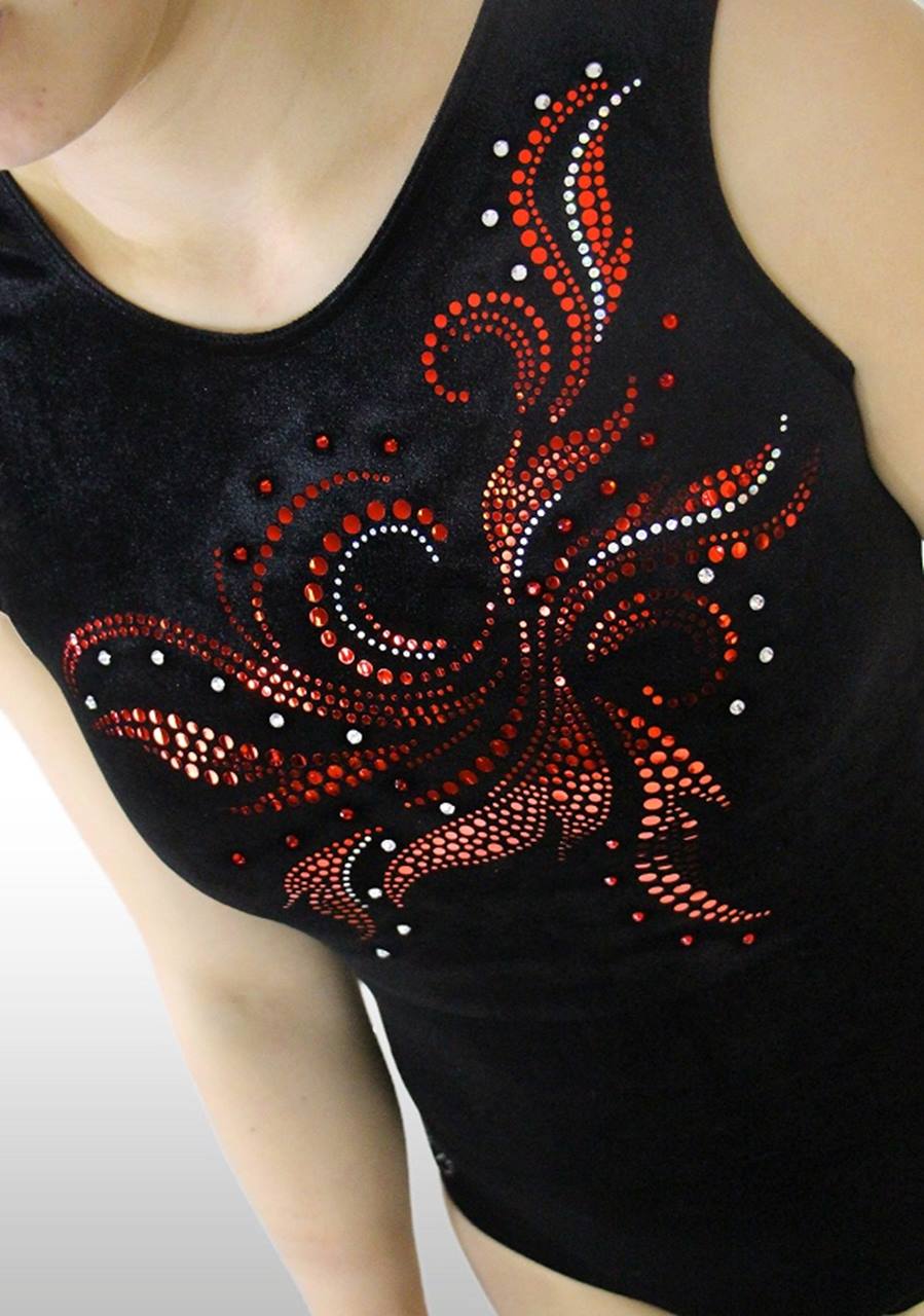 Turnanzug K904 schwarz/ rot